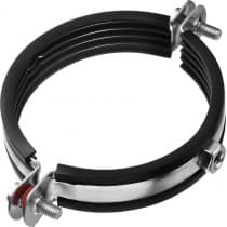 Хомут трубный ЗУБР 3",с гайкой, оцинкованный, 6 шт., 37850-87-94