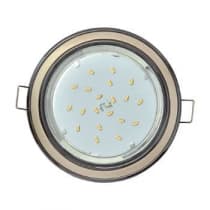 Встраиваемый светильник Ecola GX53 H4 9022 черный хром - жемчуг - черный хром FO53H4ECB