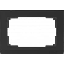 Рамка для двойной розетки Werkel Stark WL04-Frame-01-DBL-black черный 4690389117213