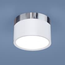 Потолочный светильник Elektrostandard DLR029 10W 4200K белый матовый/хром