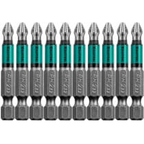 Набор бит KRAFTOOL PH2, 50 мм, 10 шт., Cr-Mo сталь 26122-2-50-10