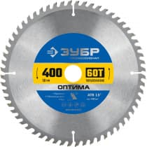 ЗУБР Оптима 400 x 50мм 60Т, диск пильный по дереву 36903-400-50-60_z01