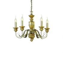 Подвесная люстра Ideal Lux Dora FIRENZE SP5 ORO ANTICO