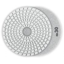 ЗУБР 100мм №30 алмазный гибкий шлифовальный круг (Черепашка) для мокрого шлифования 29866-030