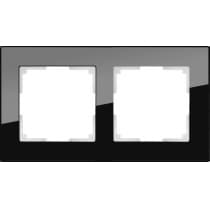 Рамка на 2 поста Werkel Favorit WL01-Frame-02 черный 4690389063404