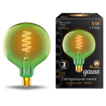 Лампа Gauss LED Filament Flexible G125-C Green E27 5W 190lm 1800K 125*178mm 1012802105