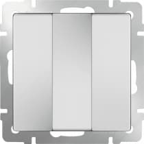 Выключатель трехклавишный Werkel WL01-SW-3G белый W1130001