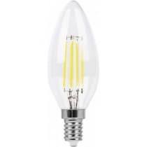 Лампа светодиодная филамент FERON LB-66, C35 (свеча), 7W 230V E14 4000К 25780