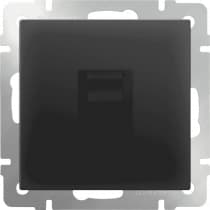 Розетка компьютерная Ethernet RJ-45 Werkel WL08-RJ-45 черный матовый 4690389054259