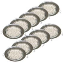 Встраиваемый светильник Ecola GX53 H4 10 pack хром FC5310ECB