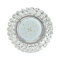 Встраиваемый светильник Ecola GX53 H4 5341 Glass хром/прозрачный FW53RYECB