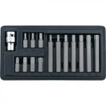 Набор бит TORX, хвостовик-шестигранник, 10 мм, CrV, 15 предметов Stels 11315