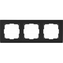 Рамка на 3  поста Werkel Stark WL04-Frame-03-black черный 4690389048852