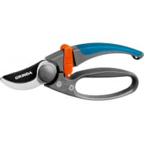 Плоскостной секатор GRINDA 210 мм, с двухкомпонентными эргономичными рукоятками, с эфесом 423457