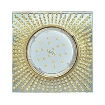 Встраиваемый светильник Ecola GX53 H4 5352 Glass золото/прозрачный FG53SGECB