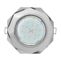 Встраиваемый светильник Ecola GX53 H4 5312 Glass хром/зеркальный FM538AECH