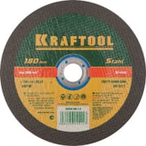 Круг по нержавеющей стали для УШМ KRAFTOOL 180x1.6x22.23 мм, круг отрезной 36252-180-1.6