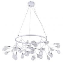 Подвесной светильник Crystal Lux EVITA SP45 D WHITE/TRANSPARENT