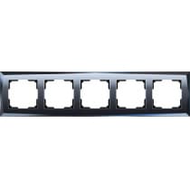 Рамка на 5 постов Werkel Diamant WL08-Frame-05 черный 4690389063664