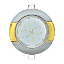 Встраиваемый светильник Ecola GX53 H4 9012 серебро-золото FQ71H4ECB