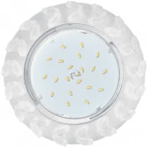 Ecola GX53 H4 5361 Glass Круг с крупными  матовыми стразами Елочка/фон мат./центр.часть хром 54x120 (к+) FM53RNECB