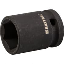 Торцовая головка ударная KRAFTOOL 1/2", 19 мм, Cr-Mo сталь, фосфатированная 27940-19_z01