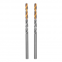 Сверло спиральное по металлу 3,2 x 65 мм, Р6М5, Golden Tip , 2шт. Denzel 718226