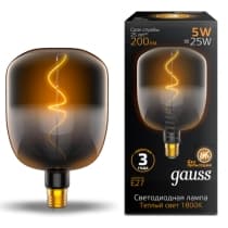 Лампа Gauss LED Filament V140-DC Black-Clear 5W E27 200lm 1800K 140*204mm 1008802105