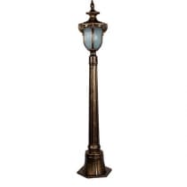 Светильник садово-парковый, серии «Флоренция» FERON PL4046 1*60W, E27, 230V, IP44, цвет черное золото, 6-и гранник, столб средний 11426