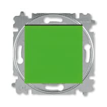 Выключатель 1-клавишный ABB EPJ Levit зелёный / дымчатый чёрный 2CHH590145A6067