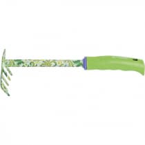 Грабли 5 - зубые, 85 х 310 мм, стальные, пластиковая рукоятка, Flower Green, Palisad 62039