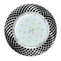 Ecola GX53 H4 DL5381 светильник встраив. без рефл. Сетка Черный/Алюм 20x110 (к+) FB5381ECB