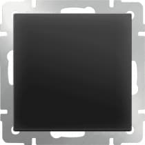 Выключатель одноклавишный Werkel WL08-SW-1G черный матовый 4690389054136