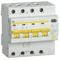 Дифференциальный автоматический выключатель IEK АД14S 4Р 40А 100мА MAD13-4-040-C-100