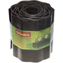 Лента бордюрная GRINDA 20 см х 9 м, коричневая 422247-20