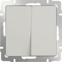 Выключатель двухклавишный проходной Werkel WL03-SW-2G-2W-ivory слоновая кость 4690389046179