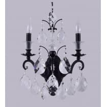 Бра Crystal Lux MAGNIFICO AP2 BLACK/TRANSPARENT