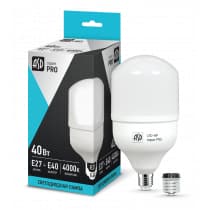 Лампа светодиодная LED-HP-PRO 40Вт 230В Е27 с адаптером E40 4000К 3600Лм ASD 4690612024691