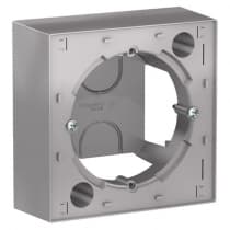 Монтажная коробка на 1 пост Schneider Electric Atlas Design Алюминий ATN000300