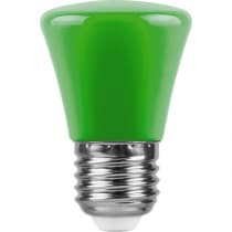 Лампа светодиодная FERON LB-372, C45 (колокольчик), 1W 230V E27 (зеленый) 25912
