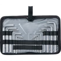 Набор ключей имбусовых HEX-TORX, 18 шт: HEX 1,5-10 мм, T10-T50, CrV, коротких, с сатиновым покрытием Matrix 12314