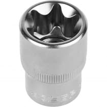 Торцовая головка ЗУБР 1/2", E22, Cr-V сталь, хромированная 27719-22
