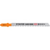 Полотна Stayer, t101bf, для эл/лобзика, bi-metal, по твердому дереву, t-хвост., шаг 2,5мм, 75мм, 2шт 159901-2.5_z02