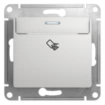 Выключатель для ключ-карты Schneider Electric Glossa алюминий GSL000369