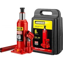 Домкрат бутылочный гидравлический в кейсе RED FORCE STAYER 6т, 216-413 мм 43160-6-K_z01