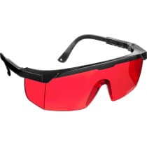 STAYER OPTIMA Красные, очки защитные открытого типа, регулируемые по длине дужки. 2-110457_z01