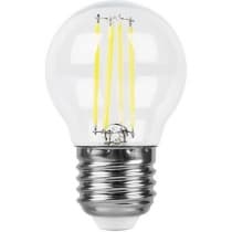 Лампа светодиодная филамент FERON LB-509, G45 (шар малый), 9W 230V E27 4000К 38004