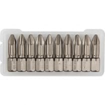 Кованые профессиональные биты KRAFTOOL PH2, 10 шт, 25 мм 26121-2-25-10