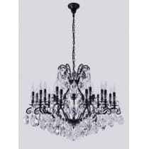 Подвесная люстра Crystal Lux MAGNIFICO SP19 BLACK/TRANSPARENT