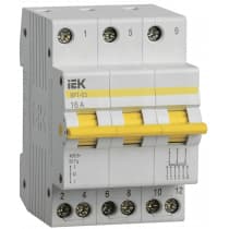 Выключатель-разъединитель IEK трехпозиционный ВРТ-63 3P 16А MPR10-3-016